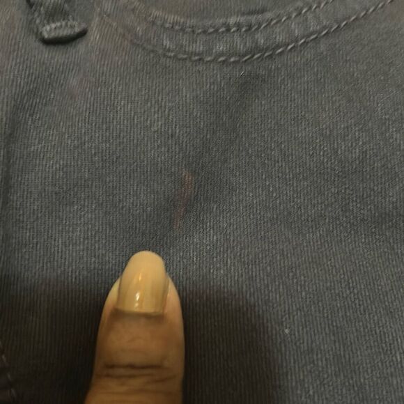 Felicite Women's 31 Step Hem Skinny Jeans Dark Blue Distressed Fringe New - Picture 9 of 13